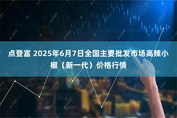 点登富 2025年6月7日全国主要批发市场高辣小椒（新一代）价格行情